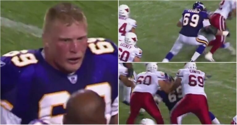 Throwback to WWE legend Brock Lesnar’s failed NFL attempt with the Minnesota Vikings